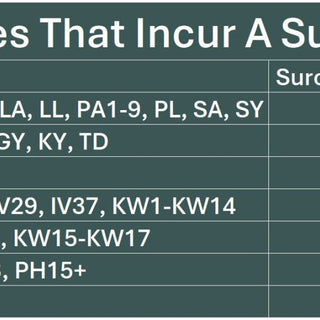 Delivery Surcharge