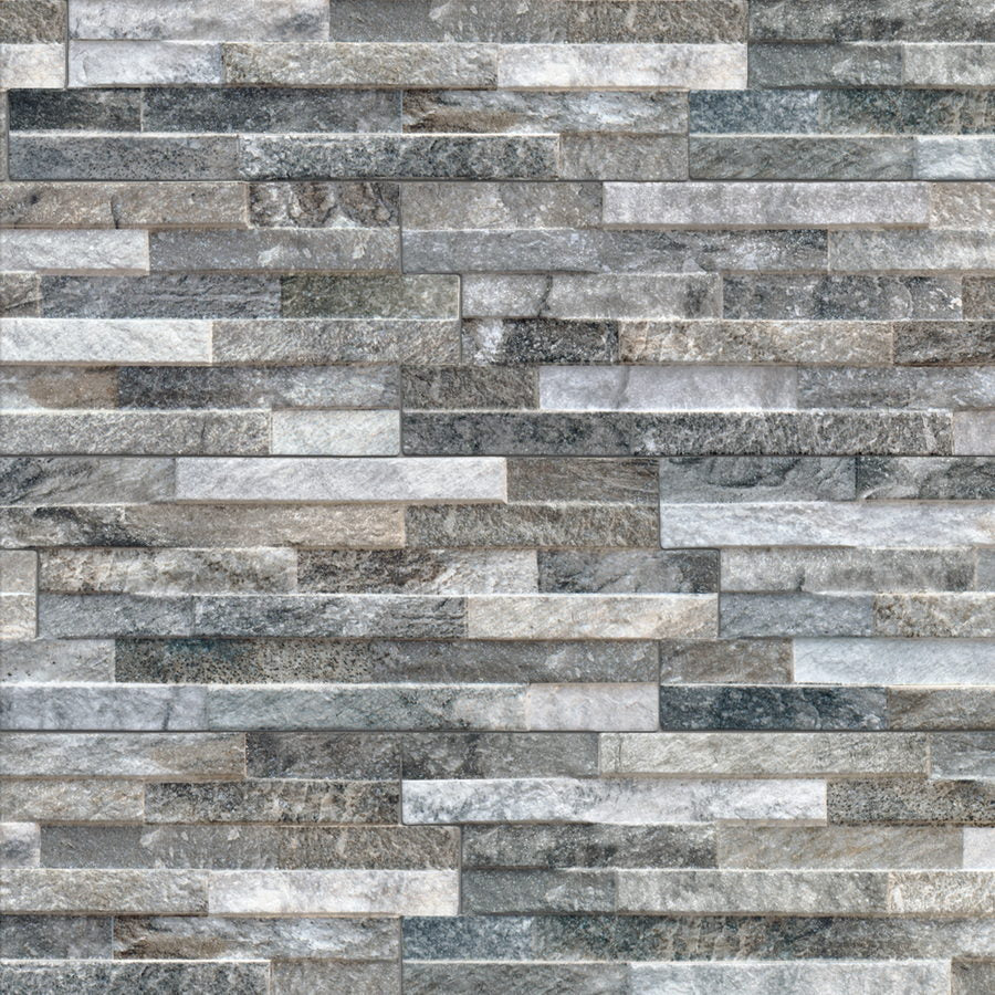 Grey Blend Italian Porcelain Split Face Effect Tiles £33.99/m2