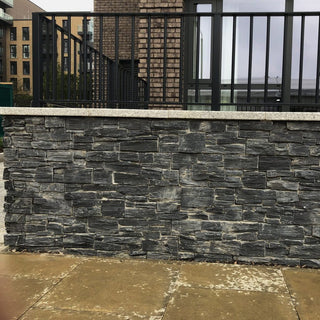 Black Slate Cladding Z Panels Cement Backing 550 x 200 £65.39/m2